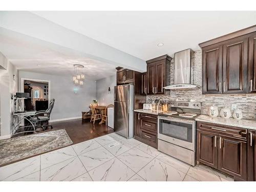 8222 Saddleridge Drive Ne, Calgary, AB - Indoor Photo Showing Kitchen With Upgraded Kitchen