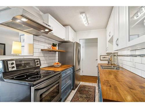 101-516 Cedar Crescent Sw, Calgary, AB - Indoor Photo Showing Kitchen With Double Sink