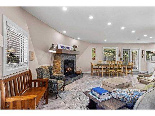 929 17Th Street, Canmore, AB - Indoor Photo Showing Living Room With Fireplace