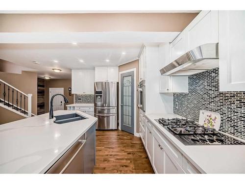 63 Chapalina Crescent Se, Calgary, AB - Indoor Photo Showing Kitchen With Stainless Steel Kitchen With Double Sink With Upgraded Kitchen