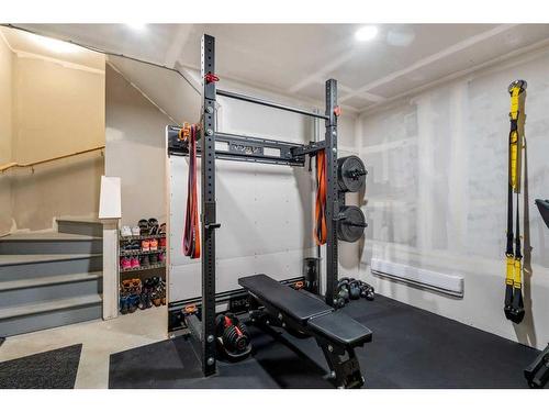 732 Cranbrook Walk Se, Calgary, AB - Indoor Photo Showing Gym Room