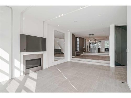 530 Crescent Road Nw, Calgary, AB - Indoor With Fireplace