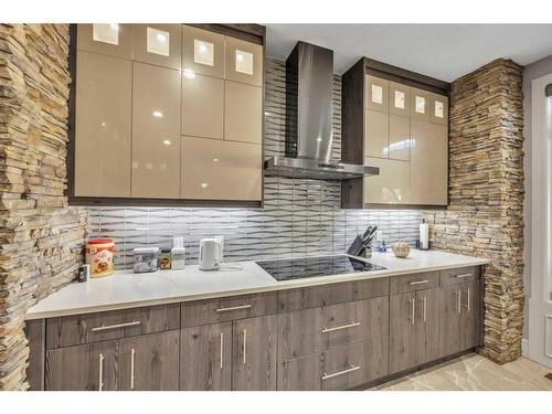 177 Stonemere Close, Chestermere, AB - Indoor Photo Showing Kitchen With Upgraded Kitchen