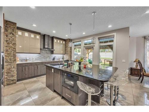 177 Stonemere Close, Chestermere, AB - Indoor Photo Showing Kitchen With Upgraded Kitchen