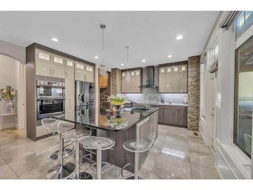 177 Stonemere Close, Chestermere, AB - Indoor Photo Showing Kitchen With Upgraded Kitchen