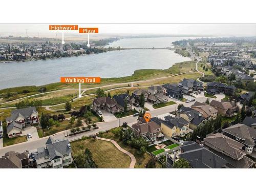 177 Stonemere Close, Chestermere, AB - Outdoor With Body Of Water With View