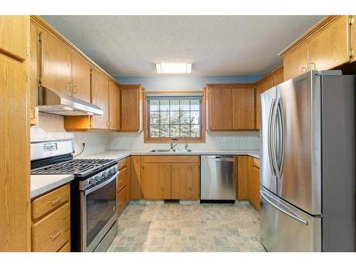 240004 Vale View Road, Rural Rocky View County, AB - Indoor Photo Showing Kitchen With Double Sink