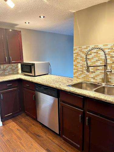 405-511 56 Avenue Sw, Calgary, AB - Indoor Photo Showing Kitchen With Double Sink