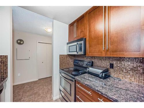 209-790 Kingsmere Crescent Sw, Calgary, AB - Indoor Photo Showing Kitchen With Stainless Steel Kitchen With Double Sink