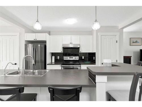 197 Saddlebrook Way Ne, Calgary, AB - Indoor Photo Showing Kitchen With Double Sink