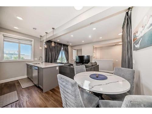 4661 Seton Drive Se, Calgary, AB - Indoor Photo Showing Dining Room