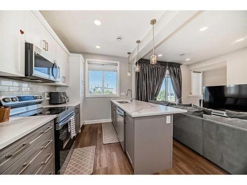 4661 Seton Drive Se, Calgary, AB - Indoor Photo Showing Kitchen