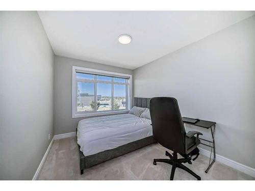 4661 Seton Drive Se, Calgary, AB - Indoor Photo Showing Bedroom