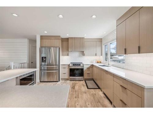 1164 Lake Wapta Road Se, Calgary, AB - Indoor Photo Showing Kitchen With Stainless Steel Kitchen With Upgraded Kitchen