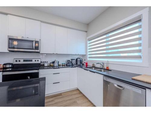 1865 Cornerstone Boulevard Ne, Calgary, AB - Indoor Photo Showing Kitchen With Stainless Steel Kitchen With Double Sink