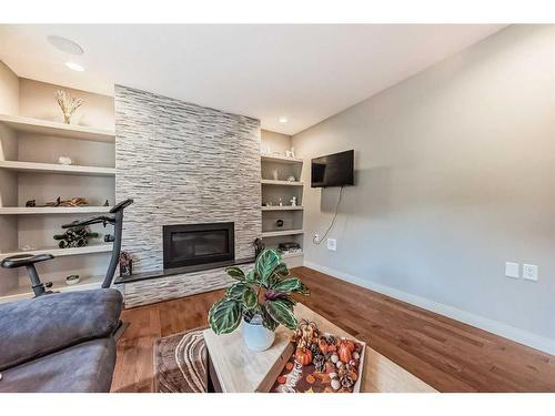 5039 Norris Road Nw, Calgary, AB - Indoor With Fireplace