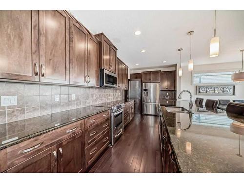 88 Redstone Villas Ne, Calgary, AB - Indoor Photo Showing Kitchen With Double Sink With Upgraded Kitchen