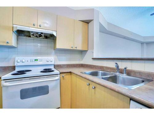 1004-1111 6 Avenue Sw, Calgary, AB - Indoor Photo Showing Kitchen With Double Sink