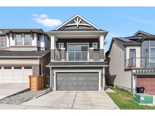 202 Sage Bluff Rise Nw, Calgary, AB - Outdoor With Balcony With Facade