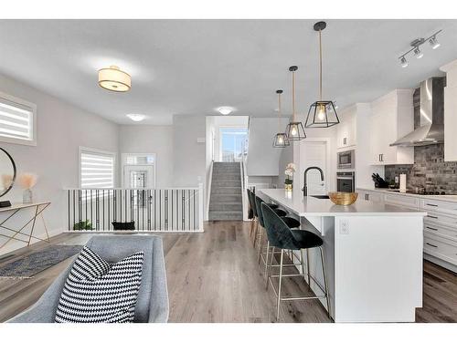 202 Sage Bluff Rise Nw, Calgary, AB - Indoor Photo Showing Kitchen With Upgraded Kitchen