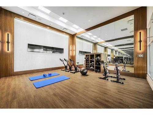 1806-530 3 Street Se, Calgary, AB - Indoor Photo Showing Gym Room