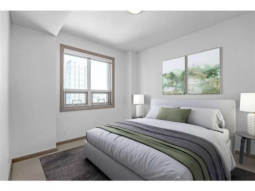 1504-210 15 Avenue Se, Calgary, AB - Indoor Photo Showing Bedroom