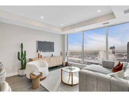 2108-530 3 Street Se, Calgary, AB - Indoor Photo Showing Living Room