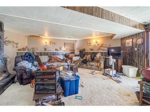 163052 Hwy 845, Rural Vulcan County, AB - Indoor Photo Showing Other Room With Fireplace