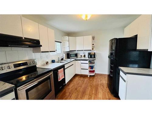 70 7 Street Ne, Calgary, AB - Indoor Photo Showing Kitchen With Double Sink