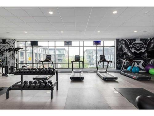 316-4275 Norford Avenue Nw, Calgary, AB - Indoor Photo Showing Gym Room