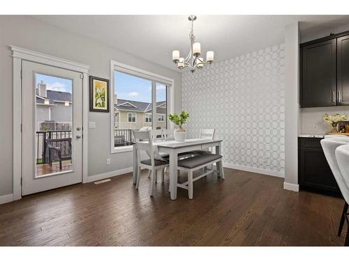 566 Silverado Boulevard Sw, Calgary, AB - Indoor Photo Showing Dining Room