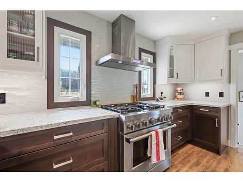 1023 Lake Bonavista Drive Se, Calgary, AB - Indoor Photo Showing Kitchen With Double Sink With Upgraded Kitchen