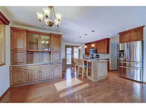 223 Silvercreek Drive Nw, Calgary, AB - Indoor Photo Showing Kitchen With Stainless Steel Kitchen