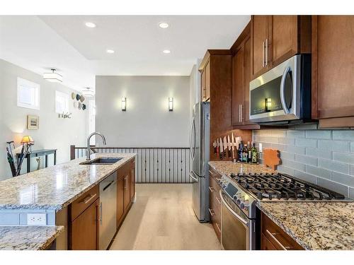 44 Legacy Court Se, Calgary, AB - Indoor Photo Showing Kitchen With Upgraded Kitchen