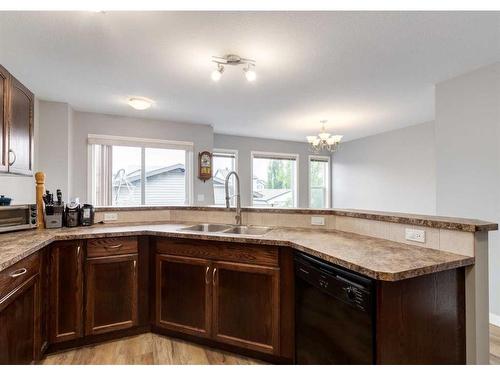 137 Everglen Grove Sw, Calgary, AB - Indoor Photo Showing Kitchen With Double Sink