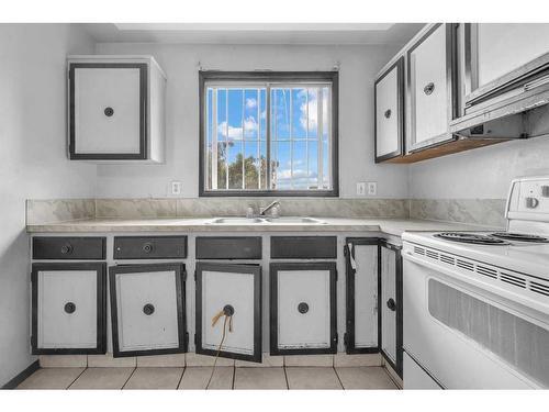 215 Rundlecairn Road Ne, Calgary, AB - Indoor Photo Showing Kitchen With Double Sink