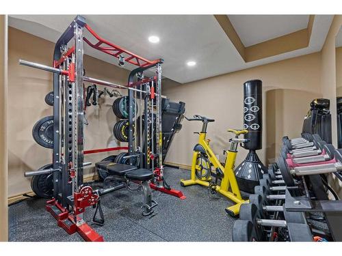 140 West Creek Close, Chestermere, AB - Indoor Photo Showing Gym Room