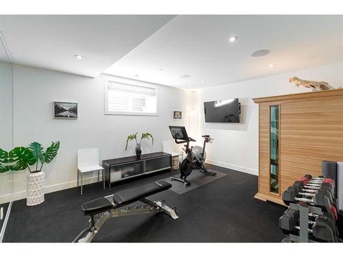 1404 22A Street Nw, Calgary, AB - Indoor Photo Showing Gym Room