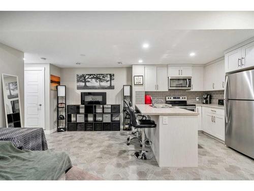 90 Seton Grove Se, Calgary, AB - Indoor Photo Showing Kitchen With Stainless Steel Kitchen