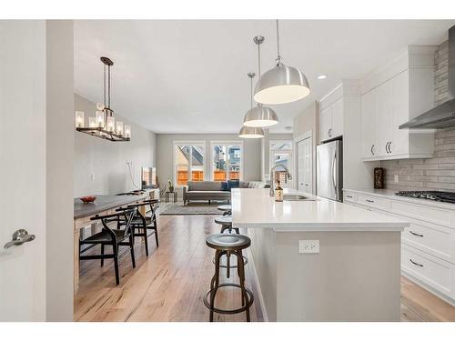 90 Seton Grove Se, Calgary, AB - Indoor Photo Showing Kitchen With Upgraded Kitchen