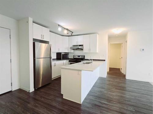 4413-181 Skyview Ranch Manor Ne, Calgary, AB - Indoor Photo Showing Kitchen With Stainless Steel Kitchen With Double Sink