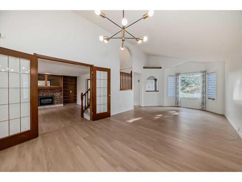 19 Macewan Ridge Close Nw, Calgary, AB - Indoor Photo Showing Other Room With Fireplace