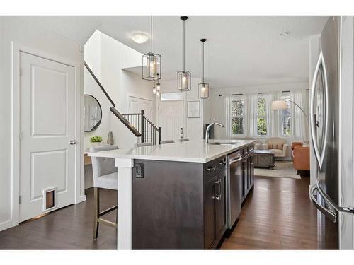 321 Marquis Heights Se, Calgary, AB - Indoor Photo Showing Kitchen With Stainless Steel Kitchen With Upgraded Kitchen