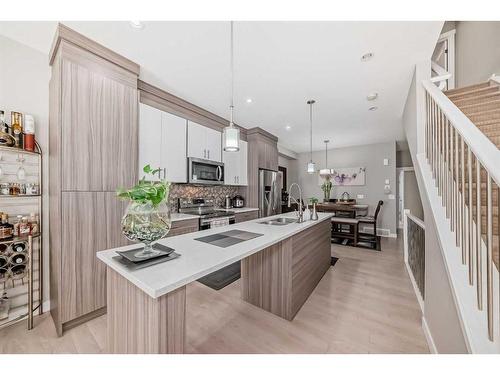 5-129 Skyview Parade Ne, Calgary, AB - Indoor Photo Showing Kitchen With Double Sink With Upgraded Kitchen