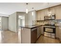 2412-155 Skyview Ranch Way Ne, Calgary, AB  - Indoor Photo Showing Kitchen With Stainless Steel Kitchen With Upgraded Kitchen 