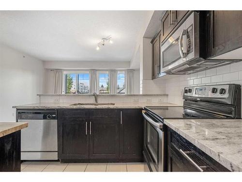 303-117 19 Avenue Ne, Calgary, AB - Indoor Photo Showing Kitchen With Stainless Steel Kitchen