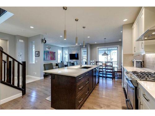 87 Panton View Nw, Calgary, AB - Indoor Photo Showing Kitchen With Double Sink With Upgraded Kitchen