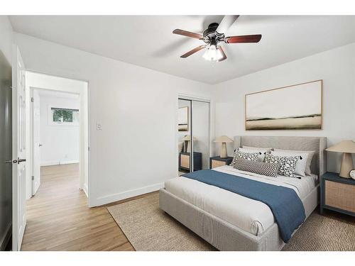 1 Meadowview Road Sw, Calgary, AB - Indoor Photo Showing Bedroom