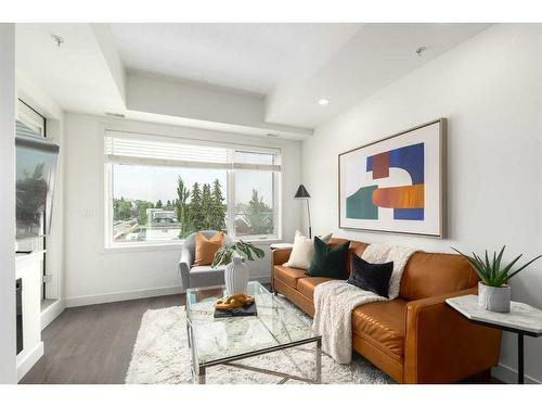 403-3450 19 Street Sw, Calgary, AB - Indoor Photo Showing Living Room