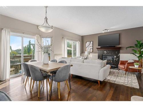 85 Silverado Skies Crescent Sw, Calgary, AB - Indoor With Fireplace